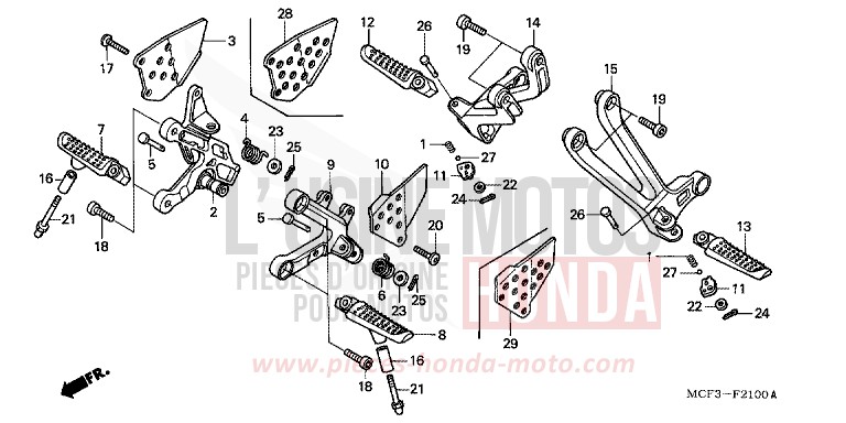 MARCHE von VTR1000 SP-1 WINNING RED (R258) von 2000